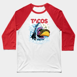 Taco Shark Baseball T-Shirt